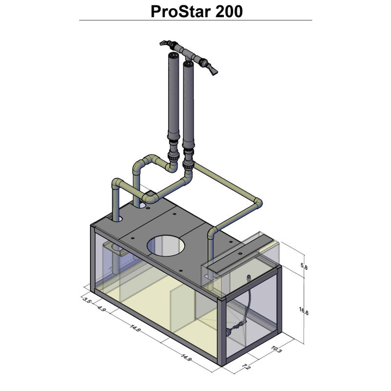 ProStar Rimless V2 200 Aquarium